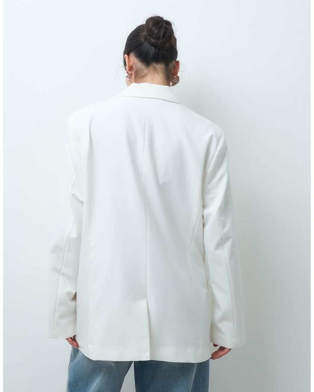 ASOS White Tailored Oversized Blazer