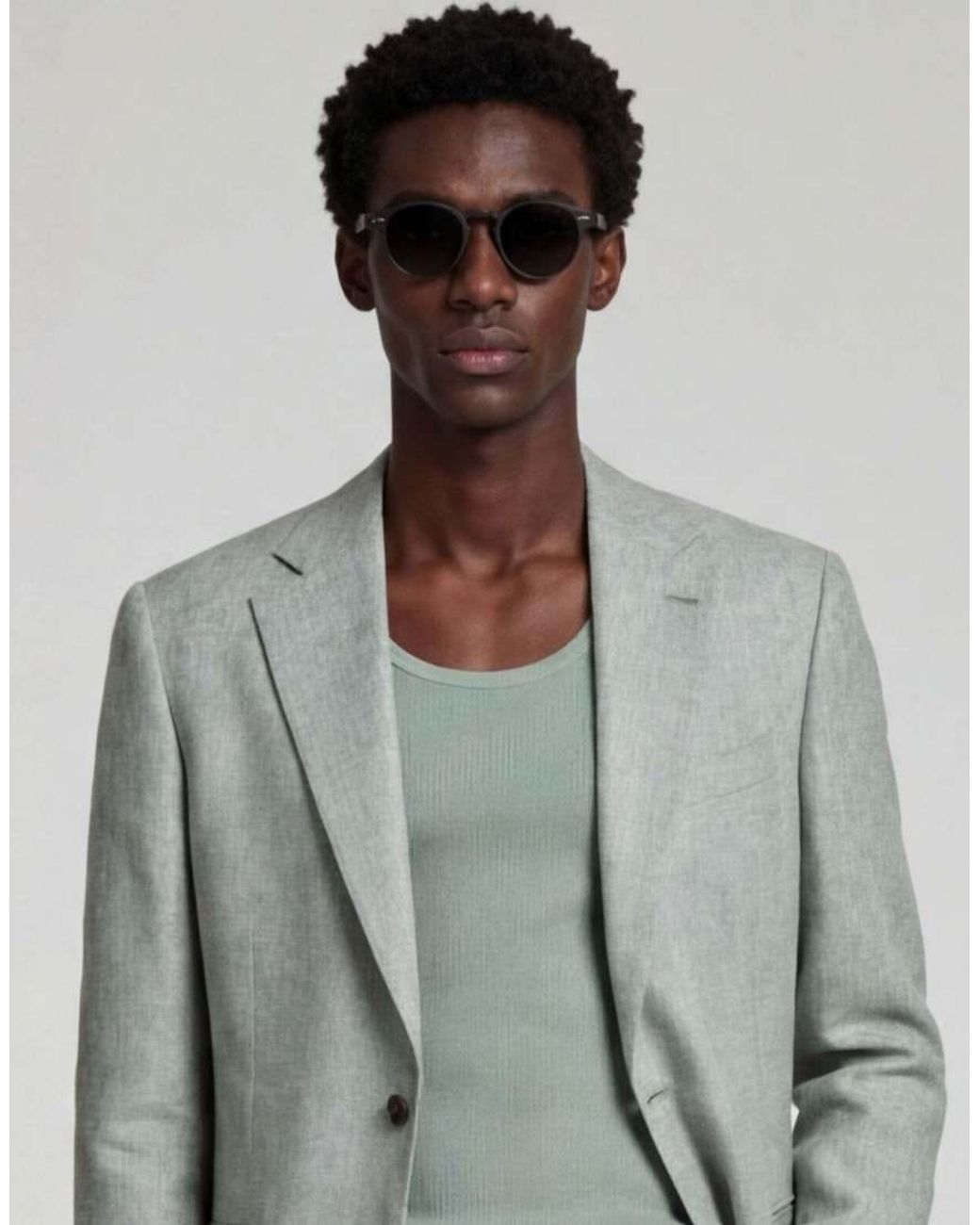 Harry Brown Gray Giacomo Slim Fit Single Breasted Suit Jacket for men