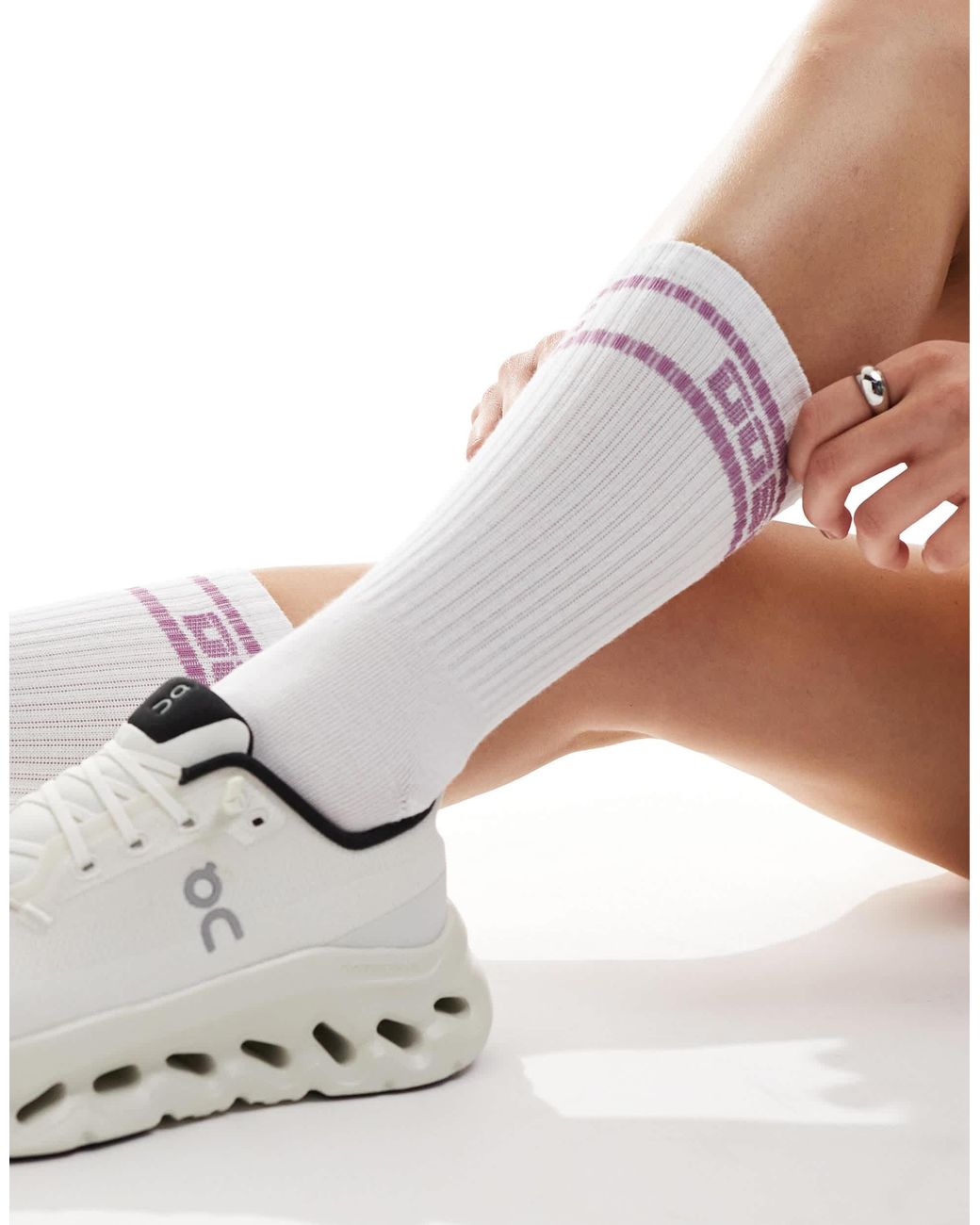 Chaussettes OOSC en coloris White