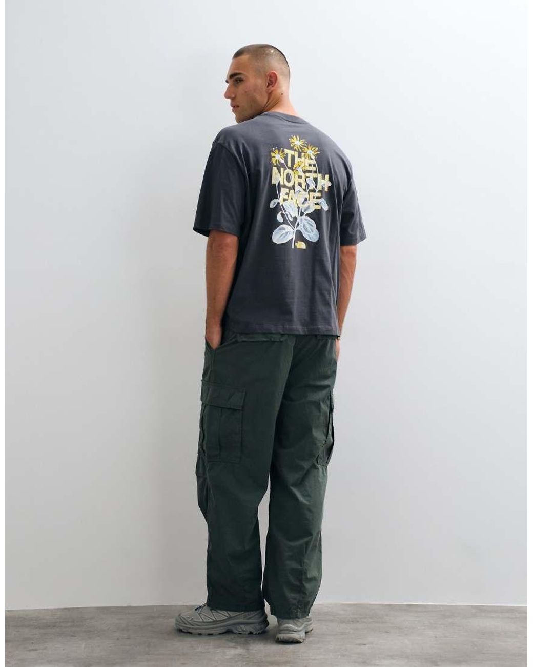 The North Face Blue Flower Power Oversized T-shirt for men