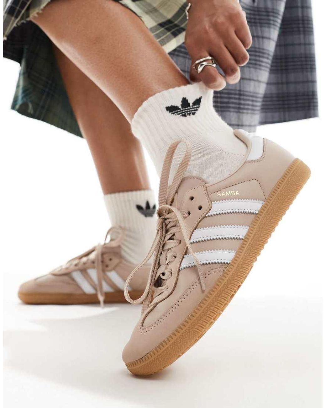 adidas Originals Samba Og Trainers in Natural for Men Lyst UK