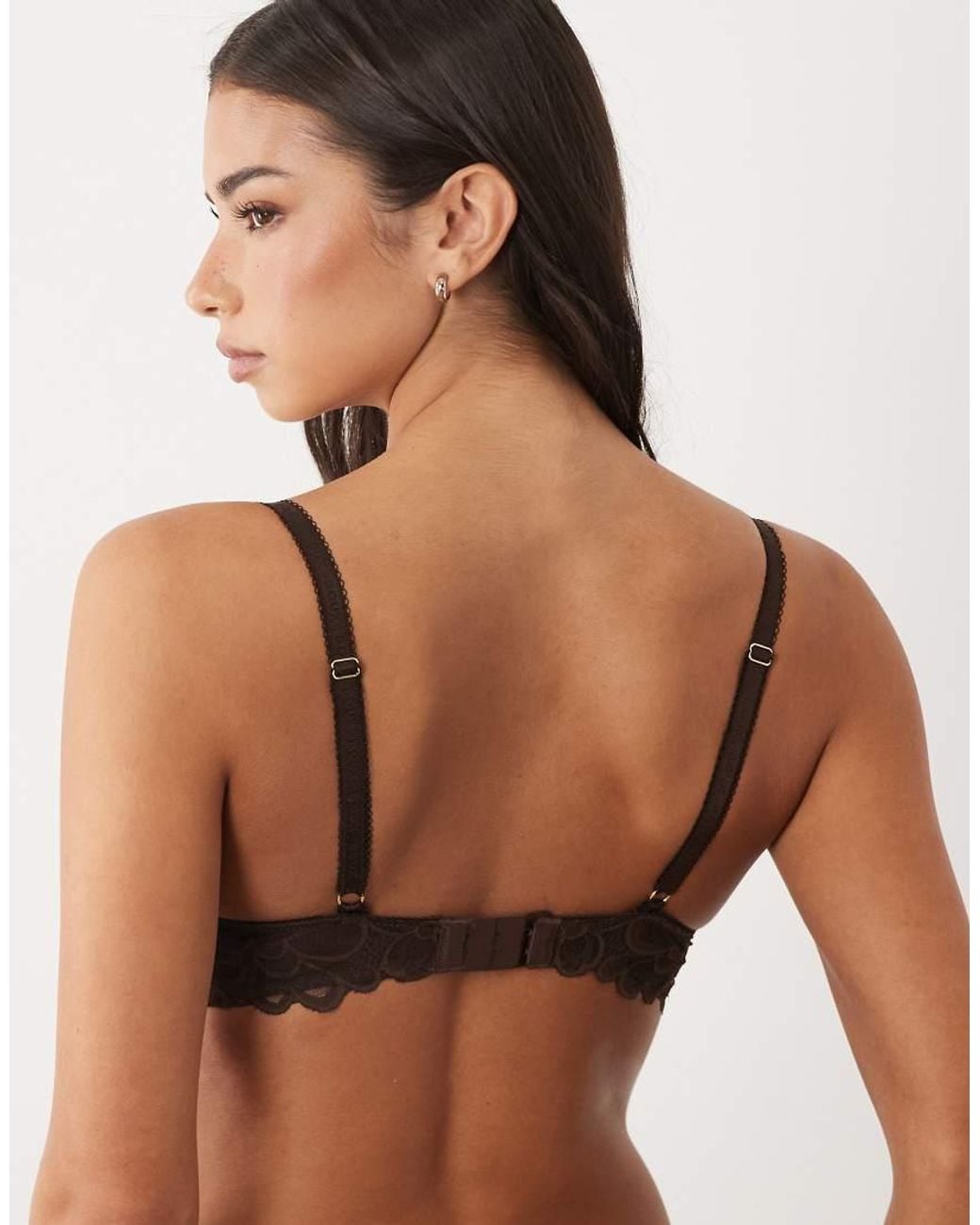 Boux Avenue Black Heidi Plunge Lace Underwire Bra