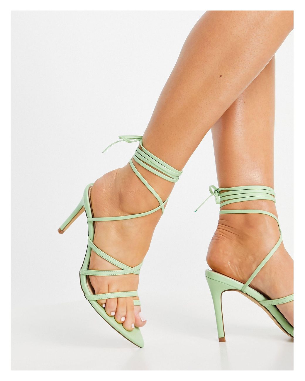 Glamorous Point Toe Strappy Heeled 