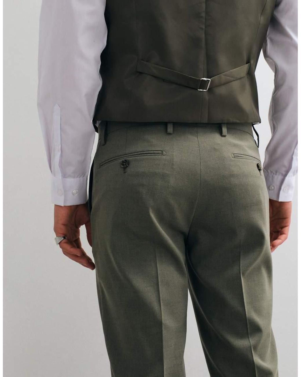 ASOS Gray Skinny Suit Trousers for men