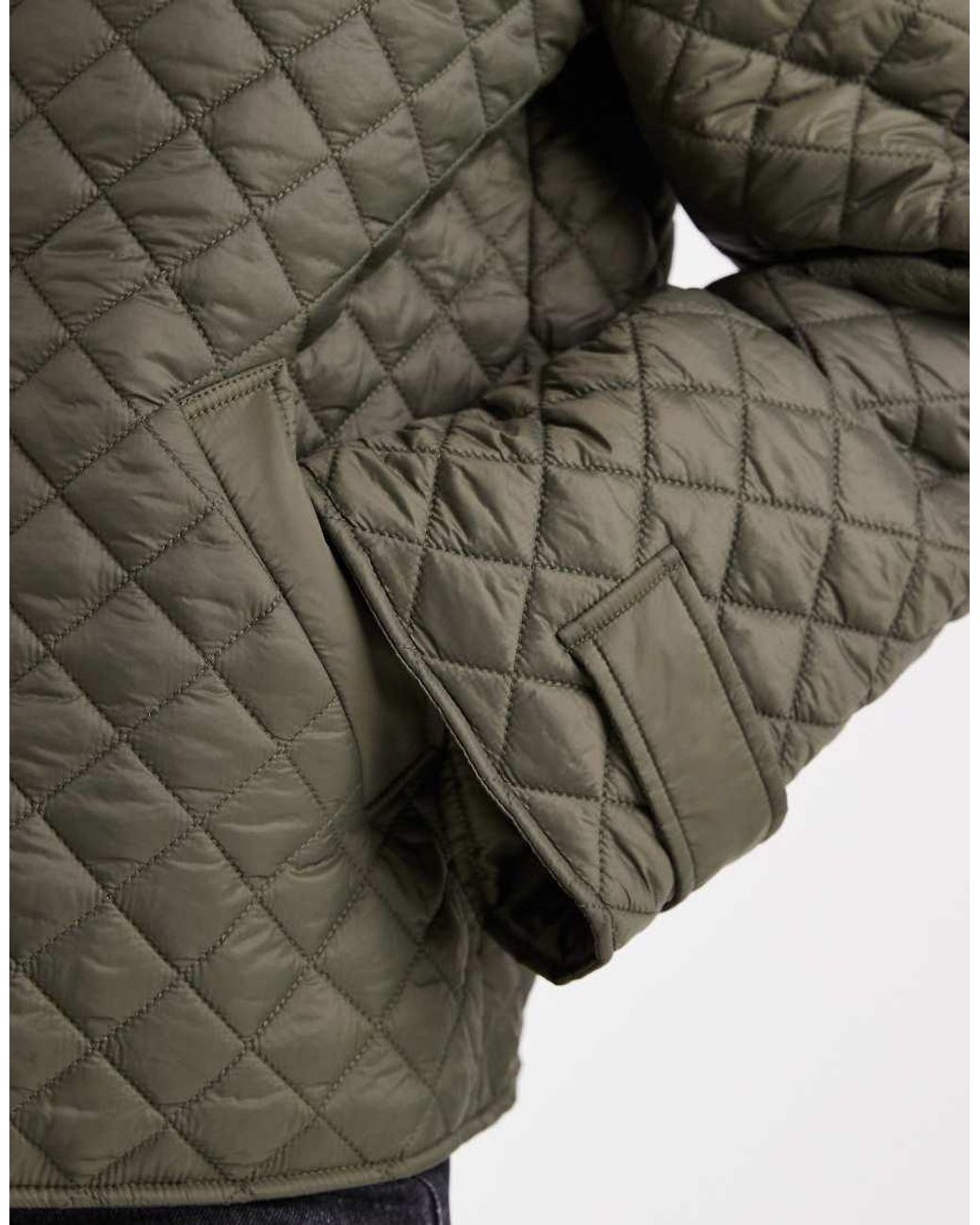 Vero Moda Brown Button Down Quilted Jacket