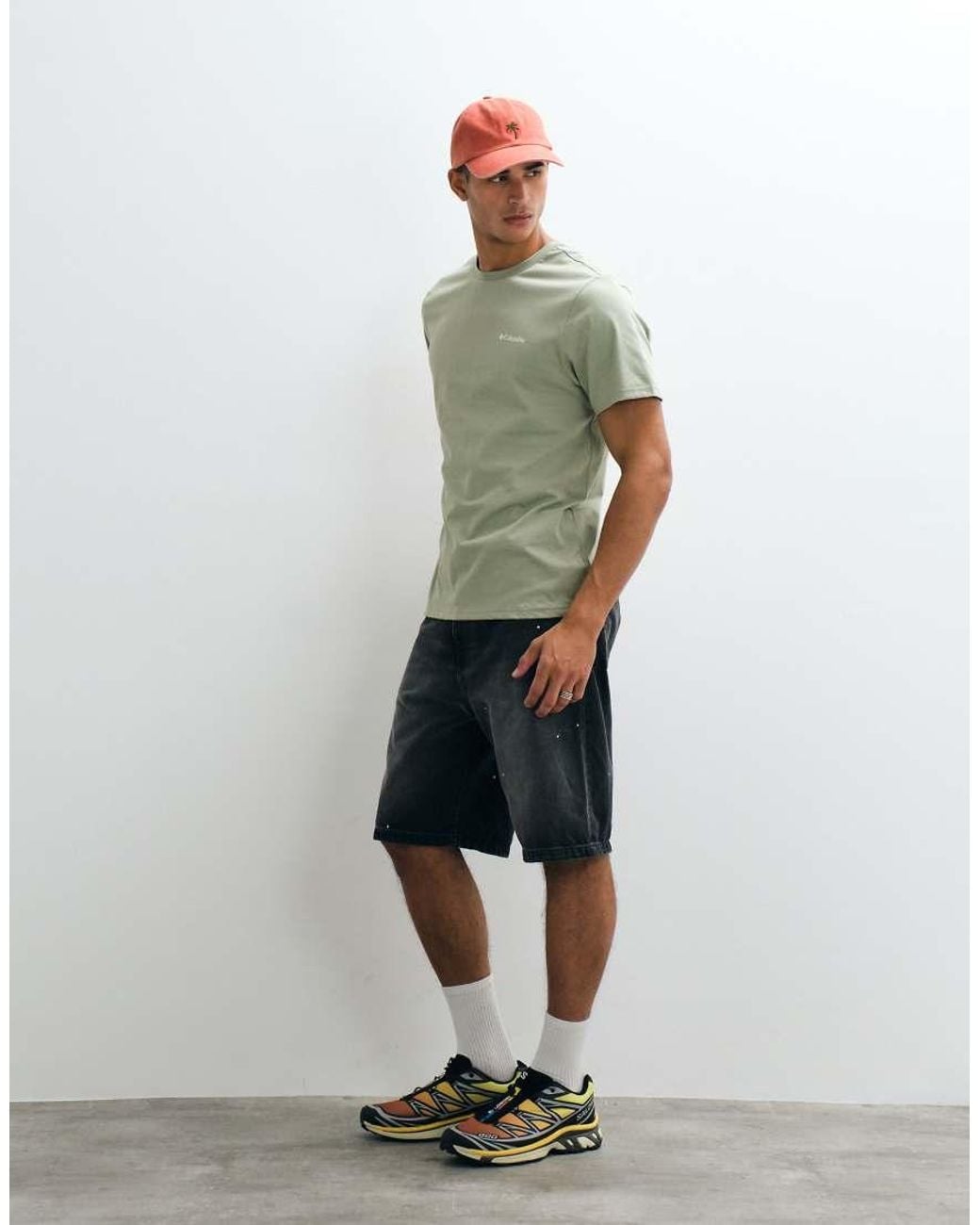 Columbia Green Csc Outdoor Back Graphic T-shirt for men