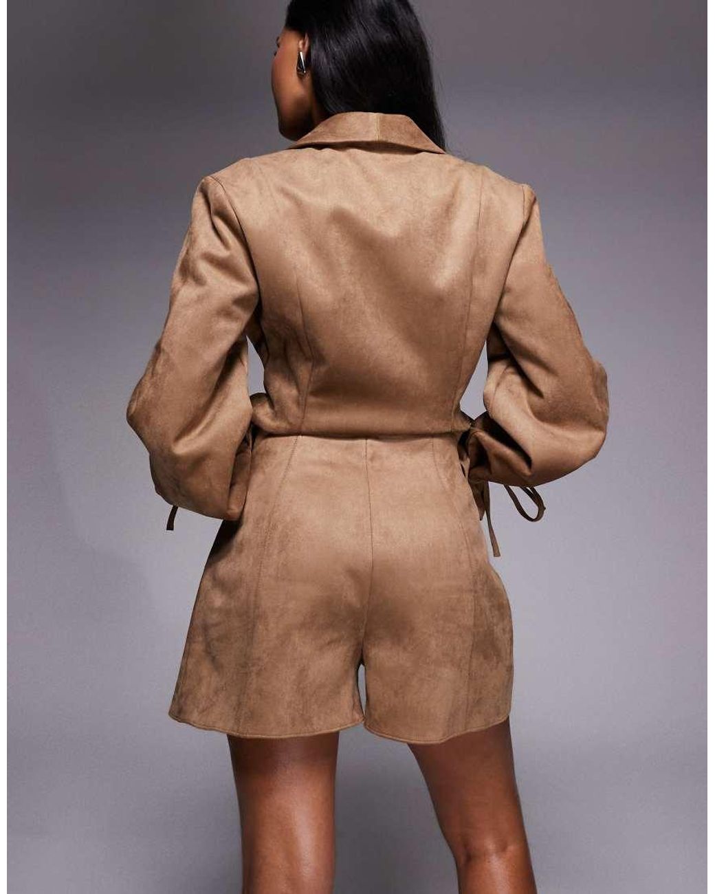 ASOS Brown Suedette Shorts