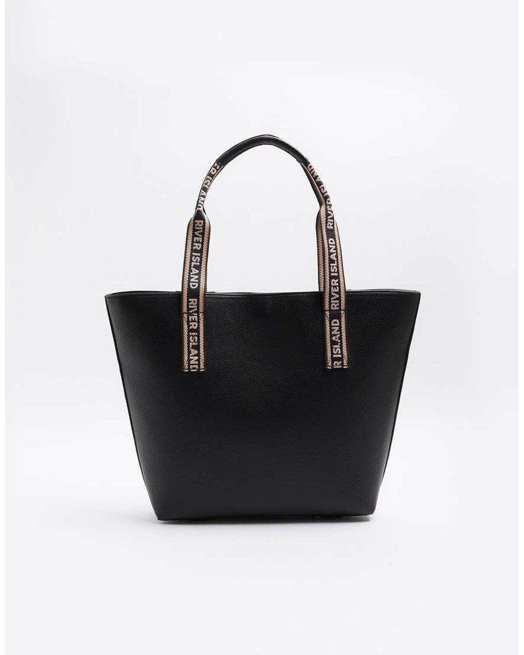 River island monogram shopper bag sale