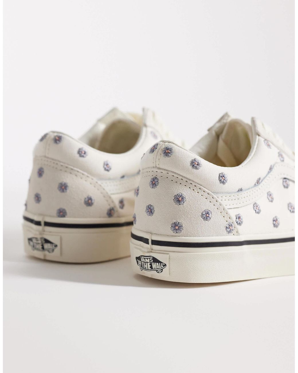 Old skool - baskets à fleurs brodées Vans en coloris White