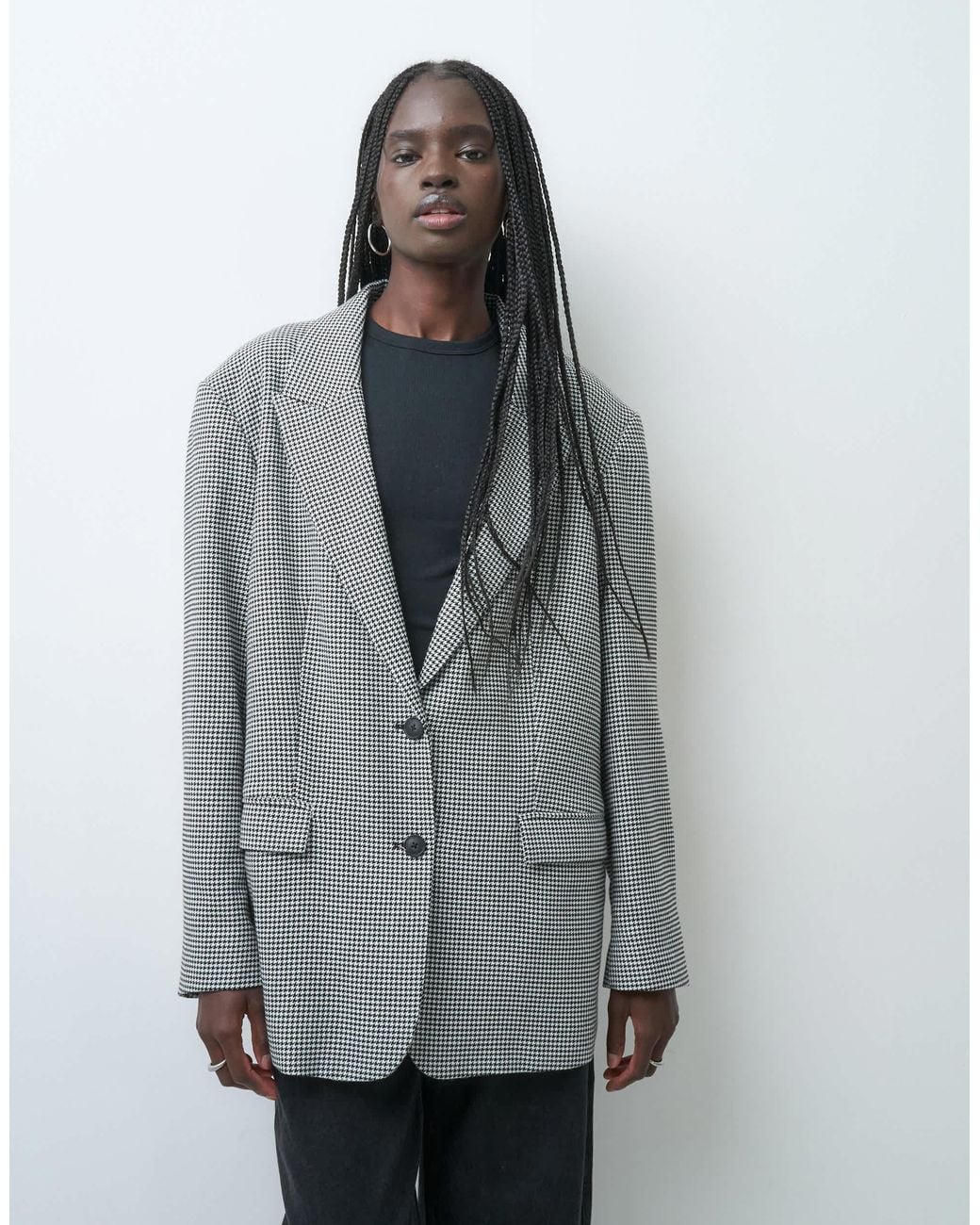 ASOS Gray Tailored Oversized Blazer