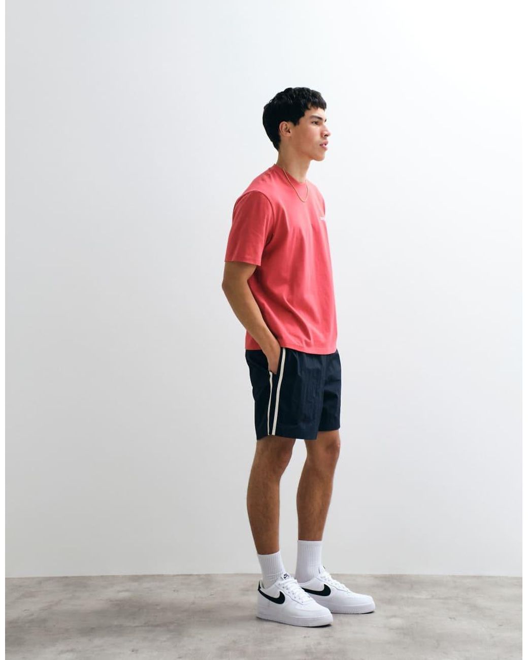Jack & Jones Red Nylon Sport Shorts for men