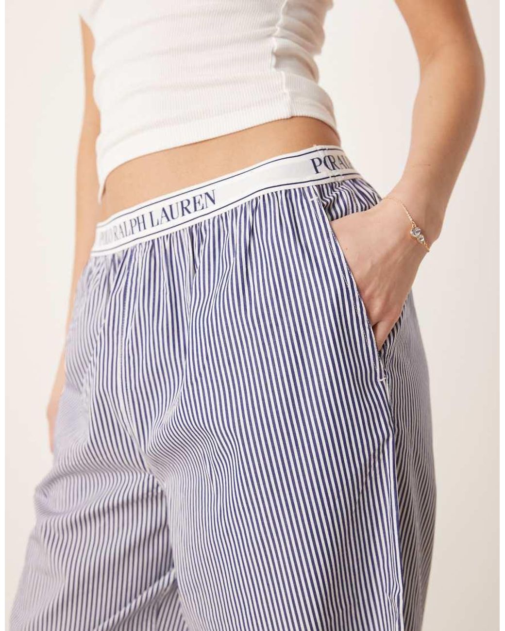 Polo Ralph Lauren Gray Sperate Pyjama Pant With Logo Elastic