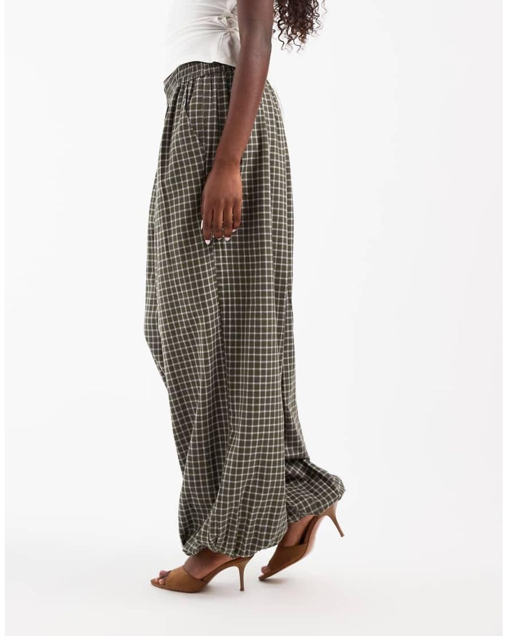 ONLY White Balloon Trousers