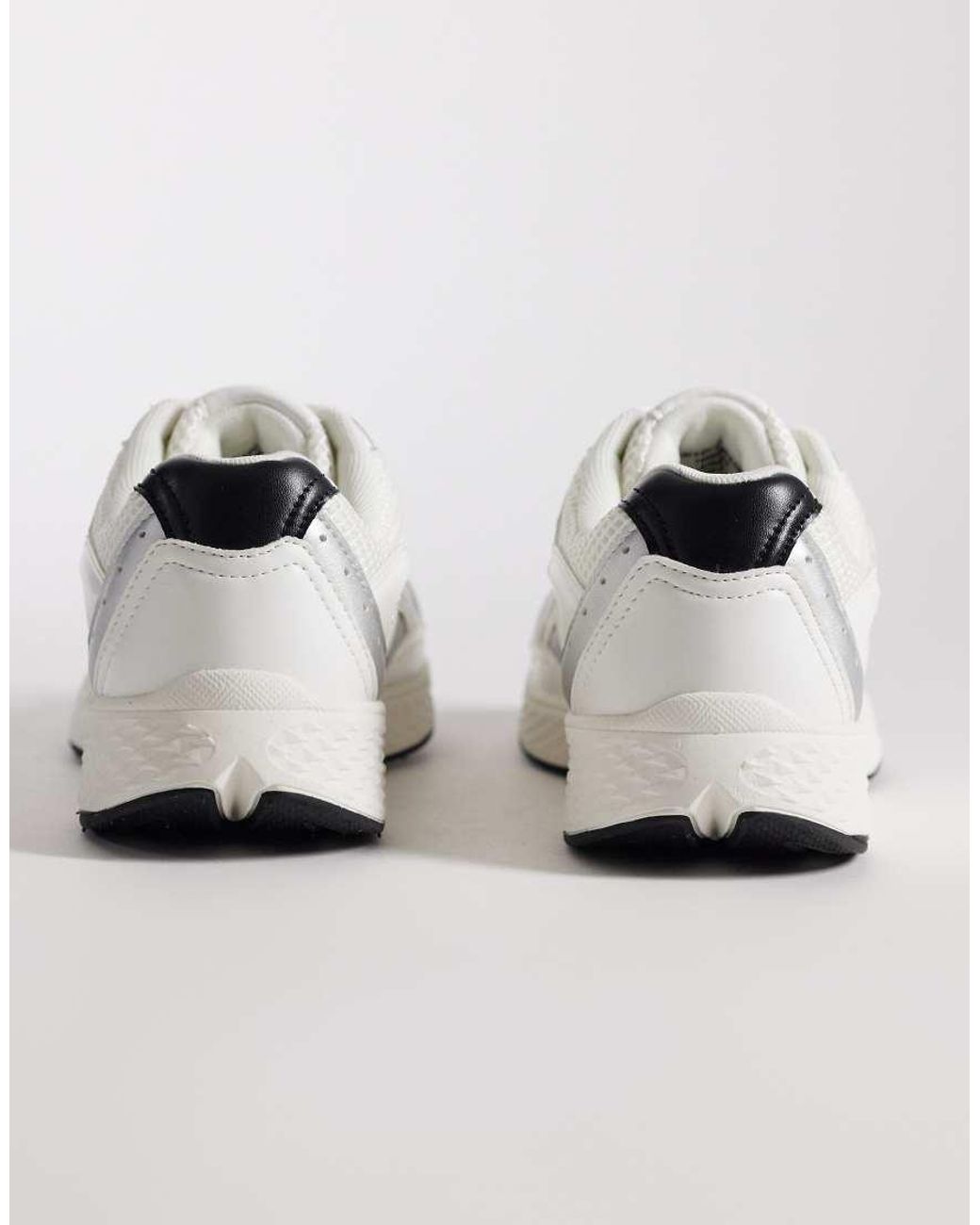 ASOS White Doodle Lace Up Sneakers