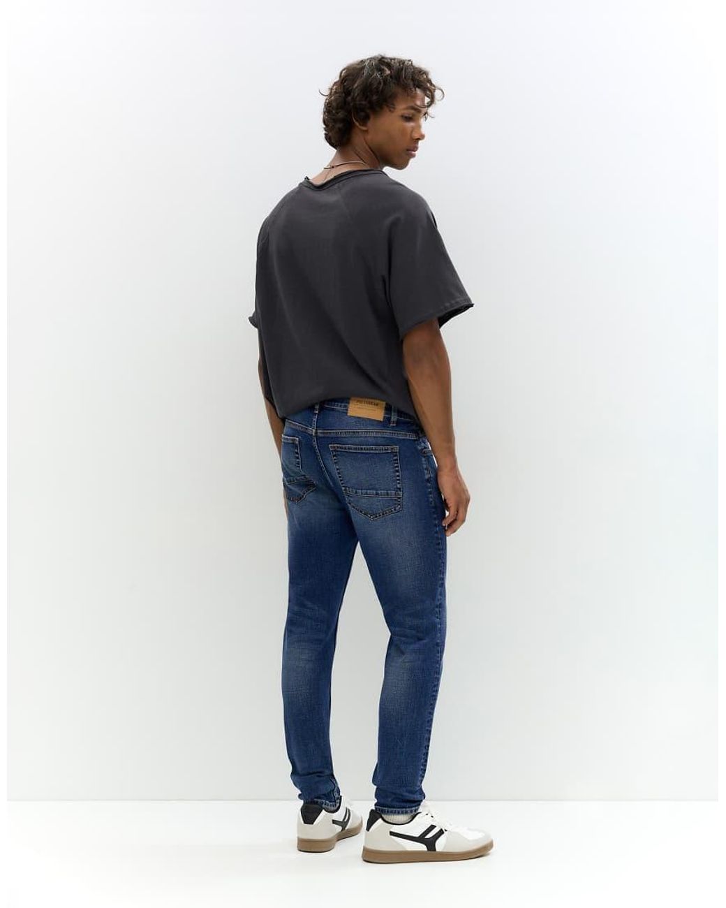 Pull&Bear Blue Skinny Jeans for men