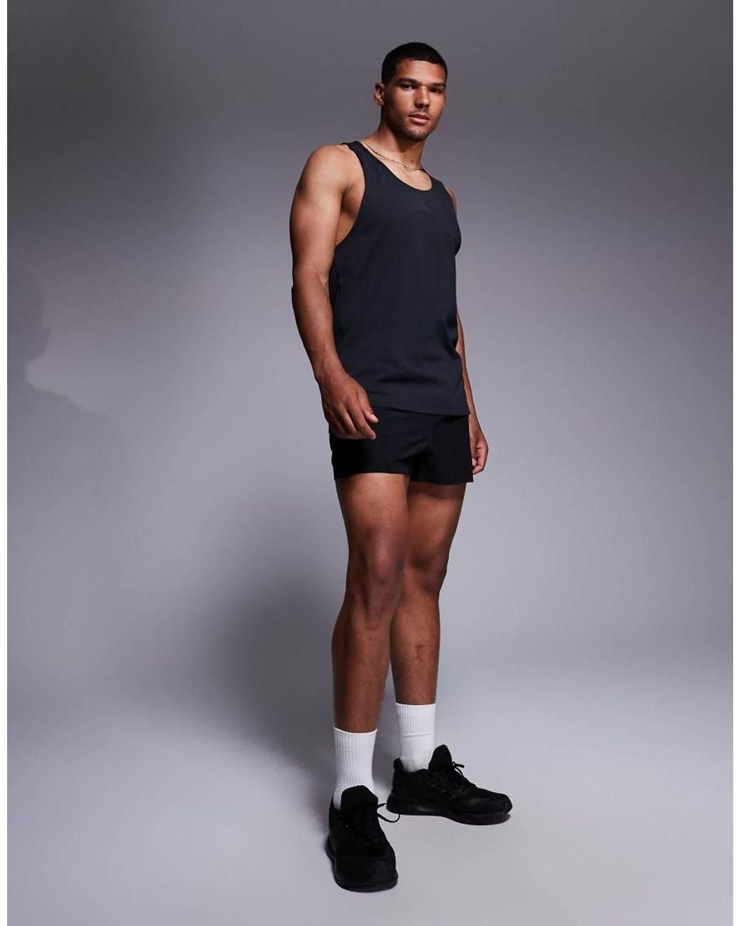Adidas Originals Blue Adidas Training Power Stringer Vest for men