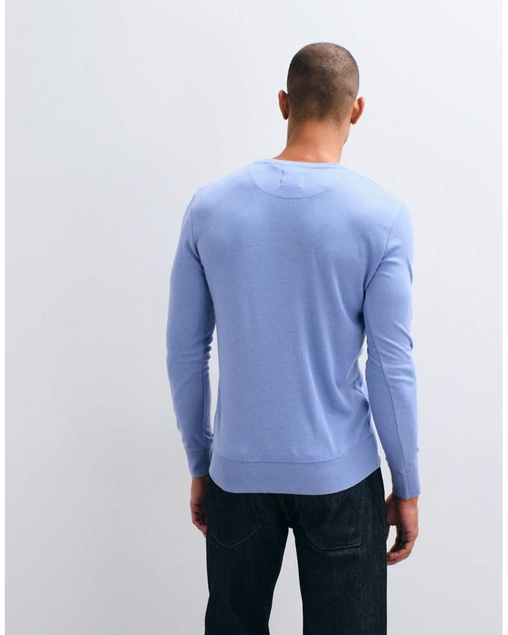 Brave Soul White V-neck Knit Sweater for men