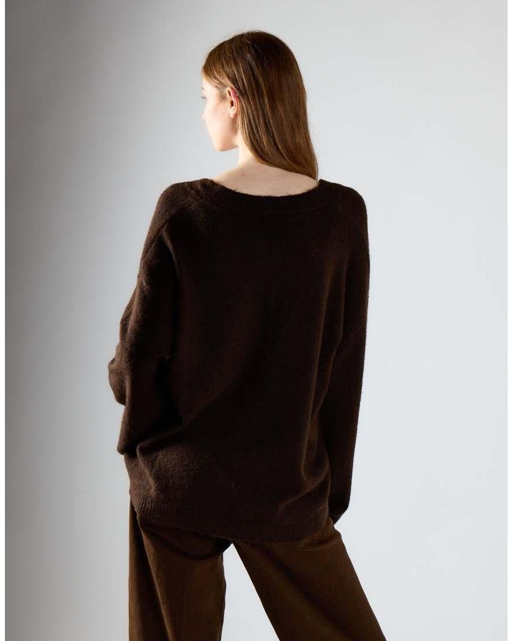 Glamorous Black Button-Front V-Neck Cardigan