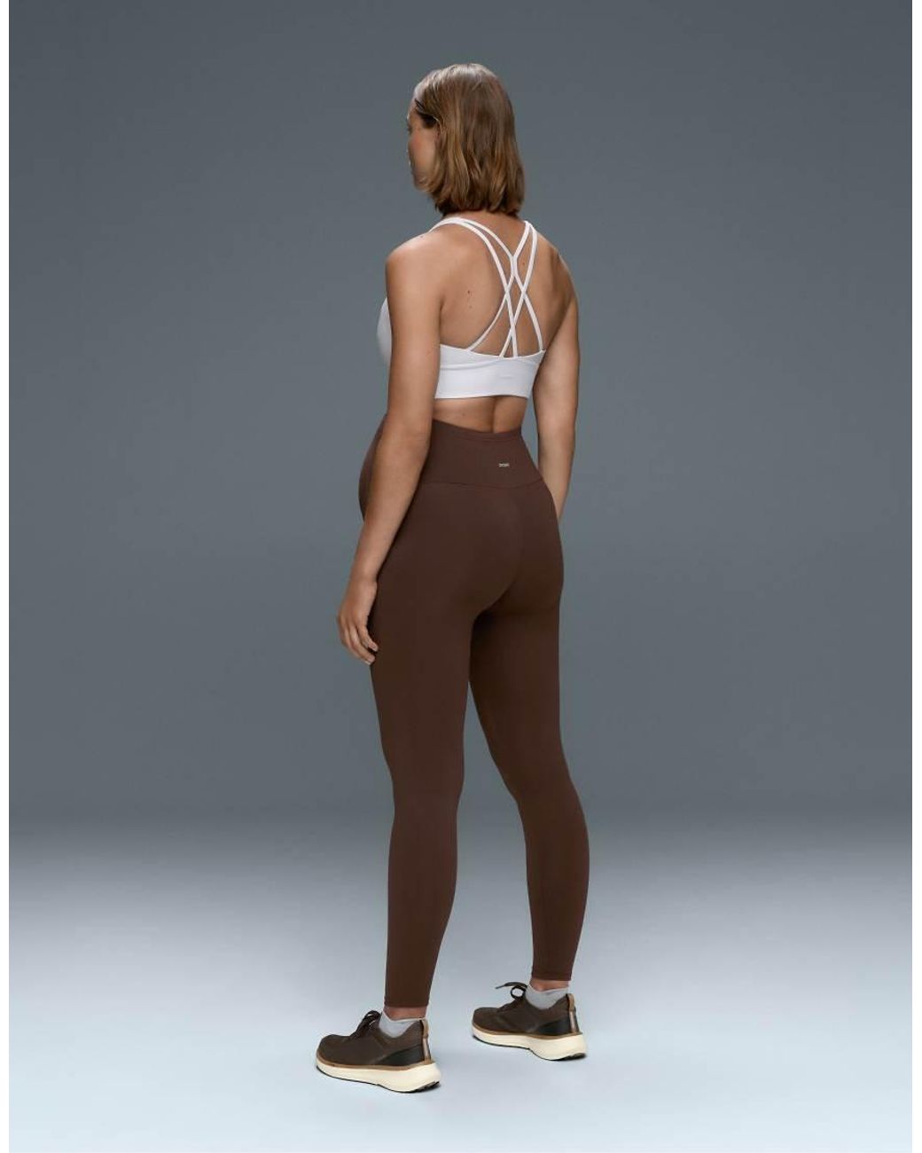 Oysho Brown Comfortlux 65cm Maternity leggings