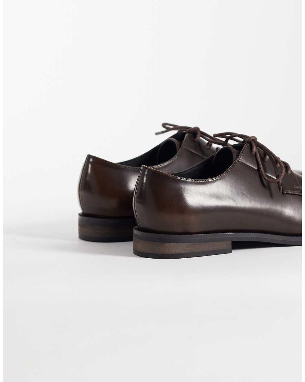ASOS Brown Lace Up Derby Shoes for men