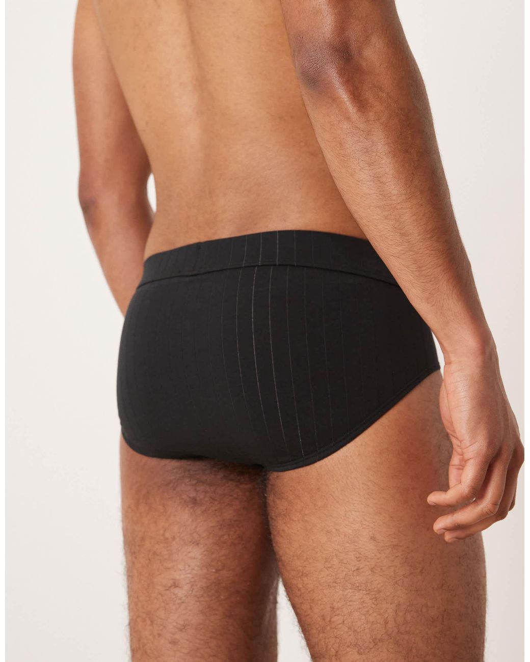 Calvin Klein – modern rib – hüftslip in Black für Herren