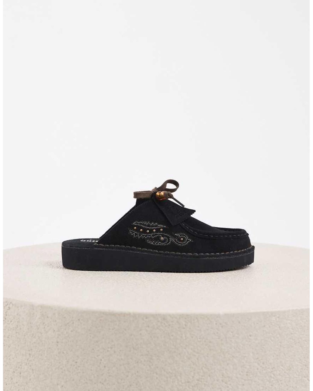 Clarks Black Desert Nomad Mules