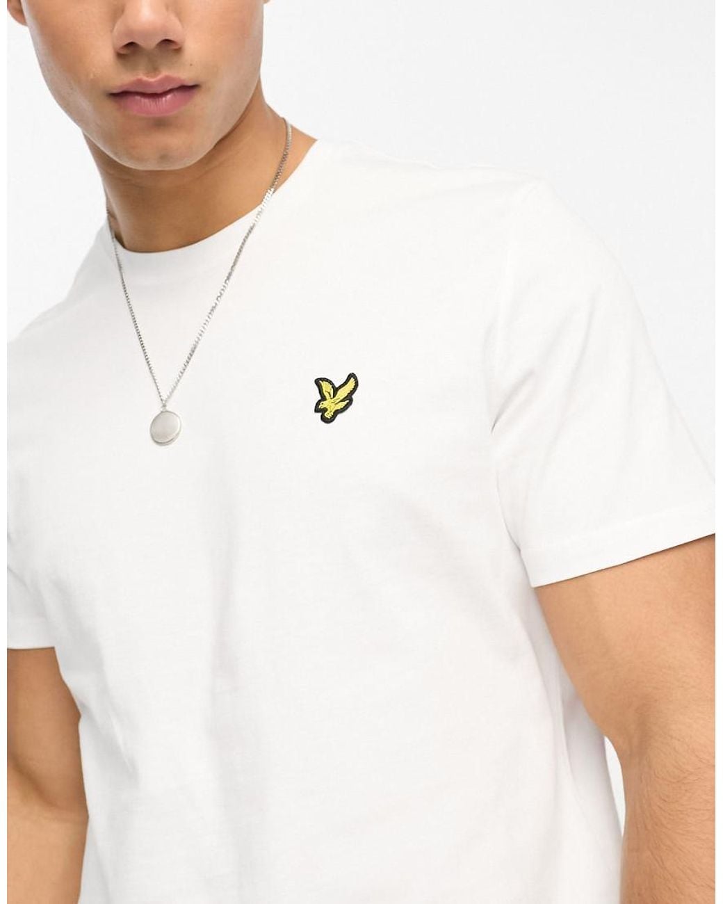 Lyle & Scott White Cotton Logo T-shirt for men