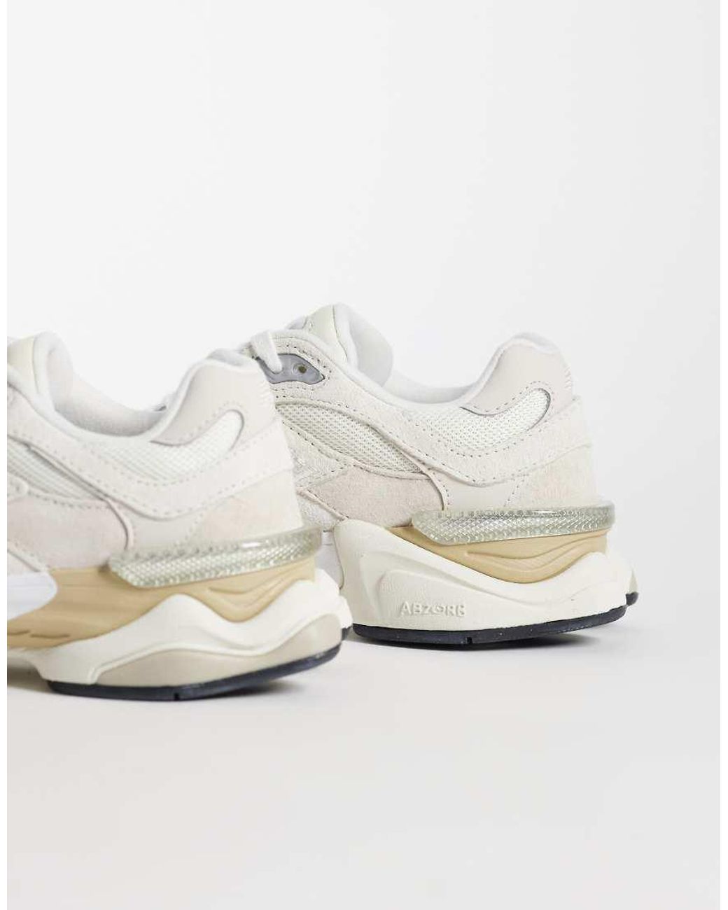New Balance White 9060 Sneakers