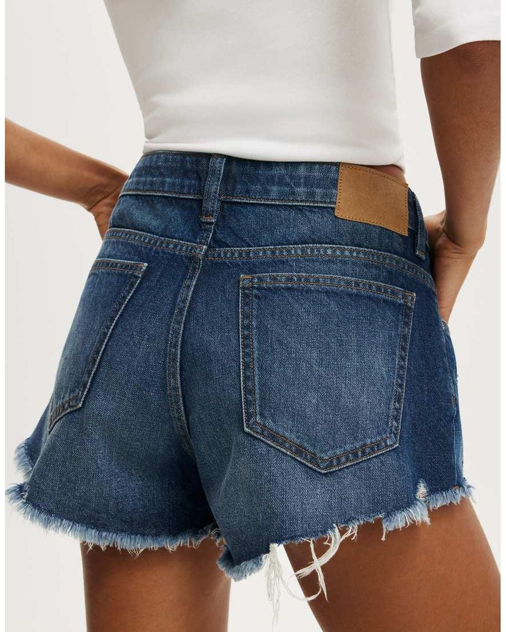 Cotton On White Saturday Denim Short