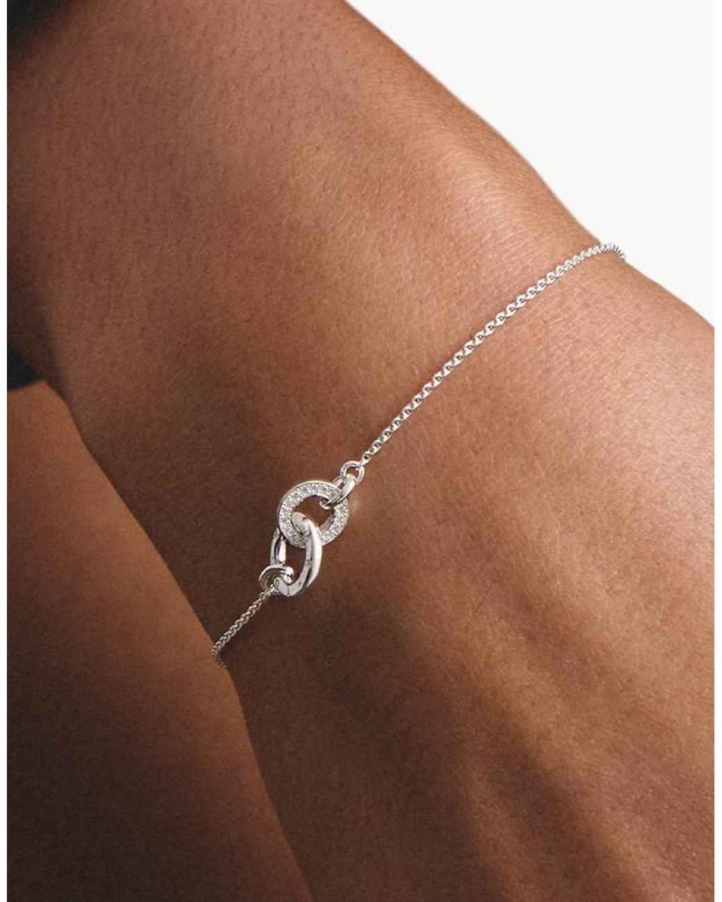 Thomas Sabo Natural Bracelet Together With Zirconia