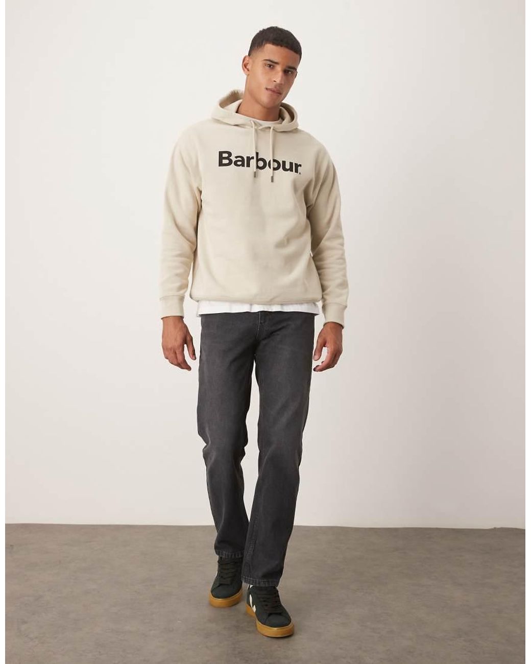 Barbour Natural Nicholas Brushed Oversized Hoodie for men