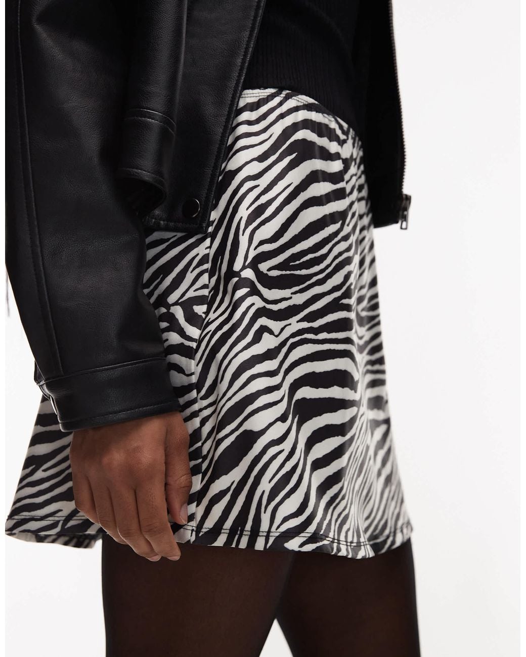 ASOS Black Bengaline Mini Skort