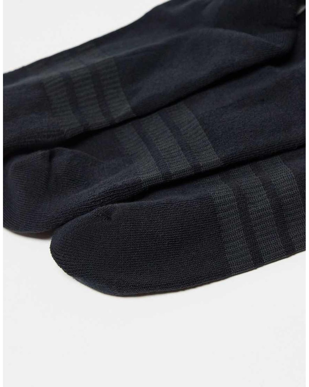 Adidas Originals Blue Adidas Running Essentials 3 Pack Trainer Socks for men