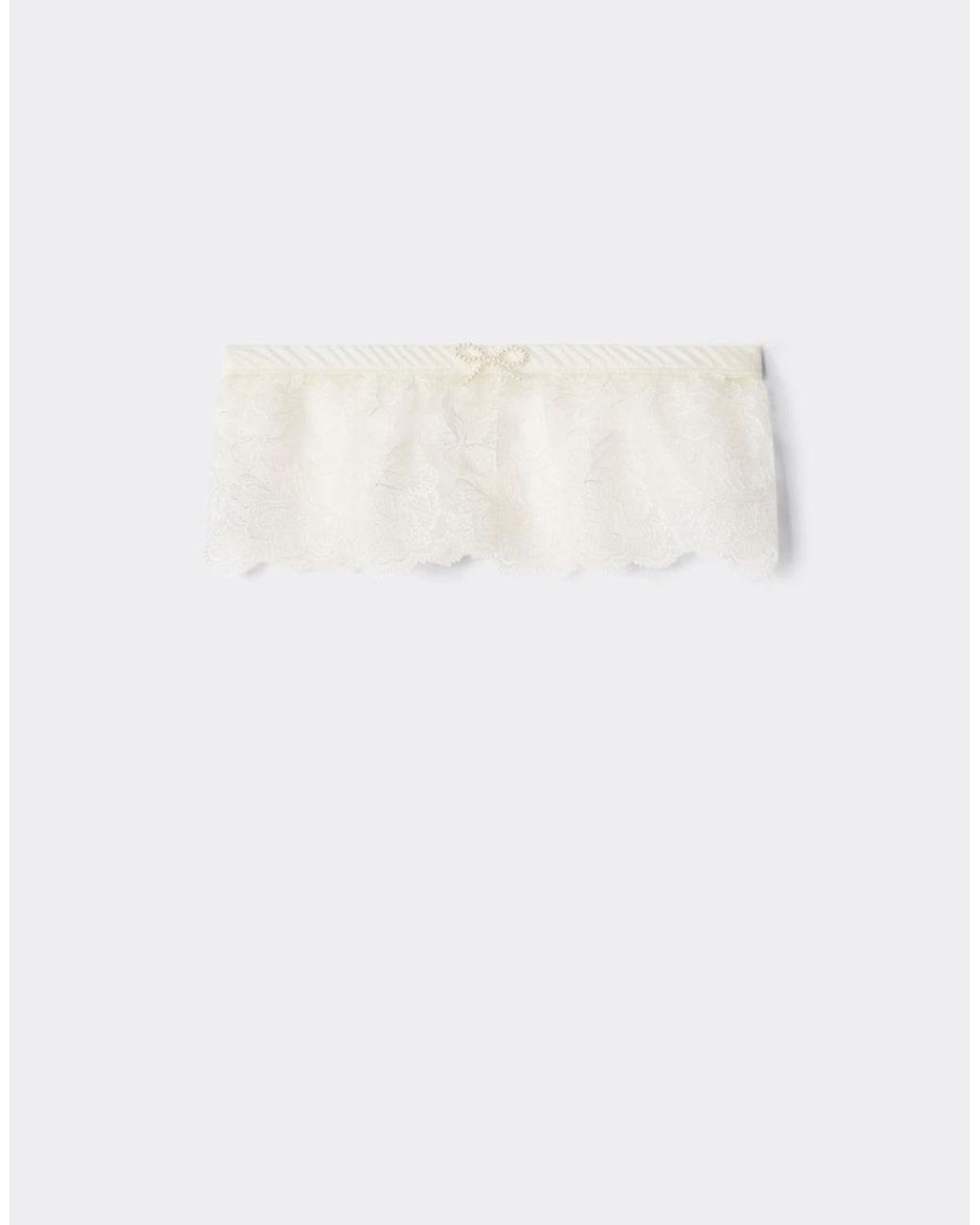Intimissimi White From The Boudoir Garters
