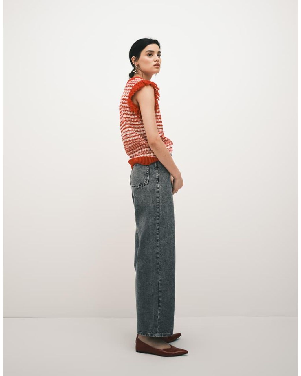JJXX White Tokyo High Waisted Wide Leg Jeans