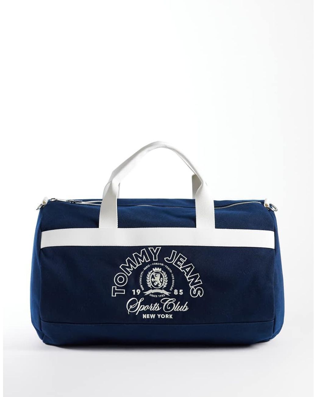 Tommy Hilfiger Blue Varsity Sport Duffle Bag for men