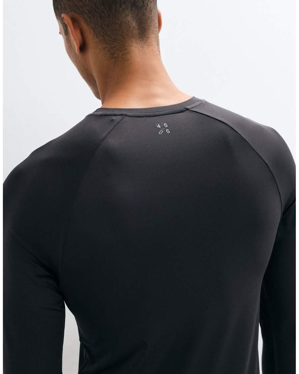 4505 Blue Icon Active Quick Dry Muscle Fit Base Layer Training Long Sleeve Top for men