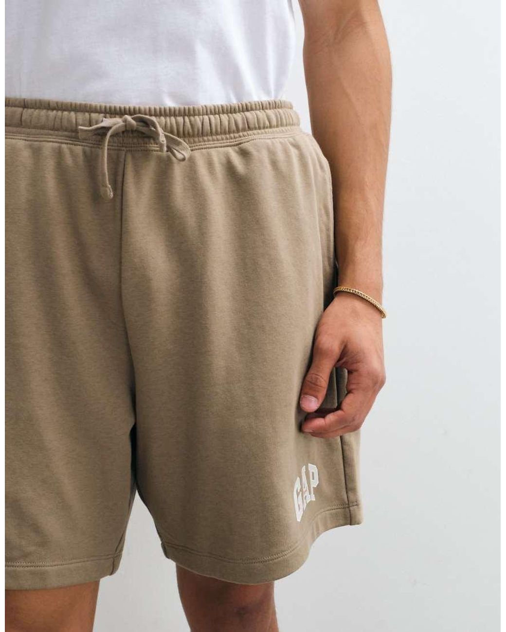 Gap White Logo Tie Waist Sweat Shorts Co-Ord for men