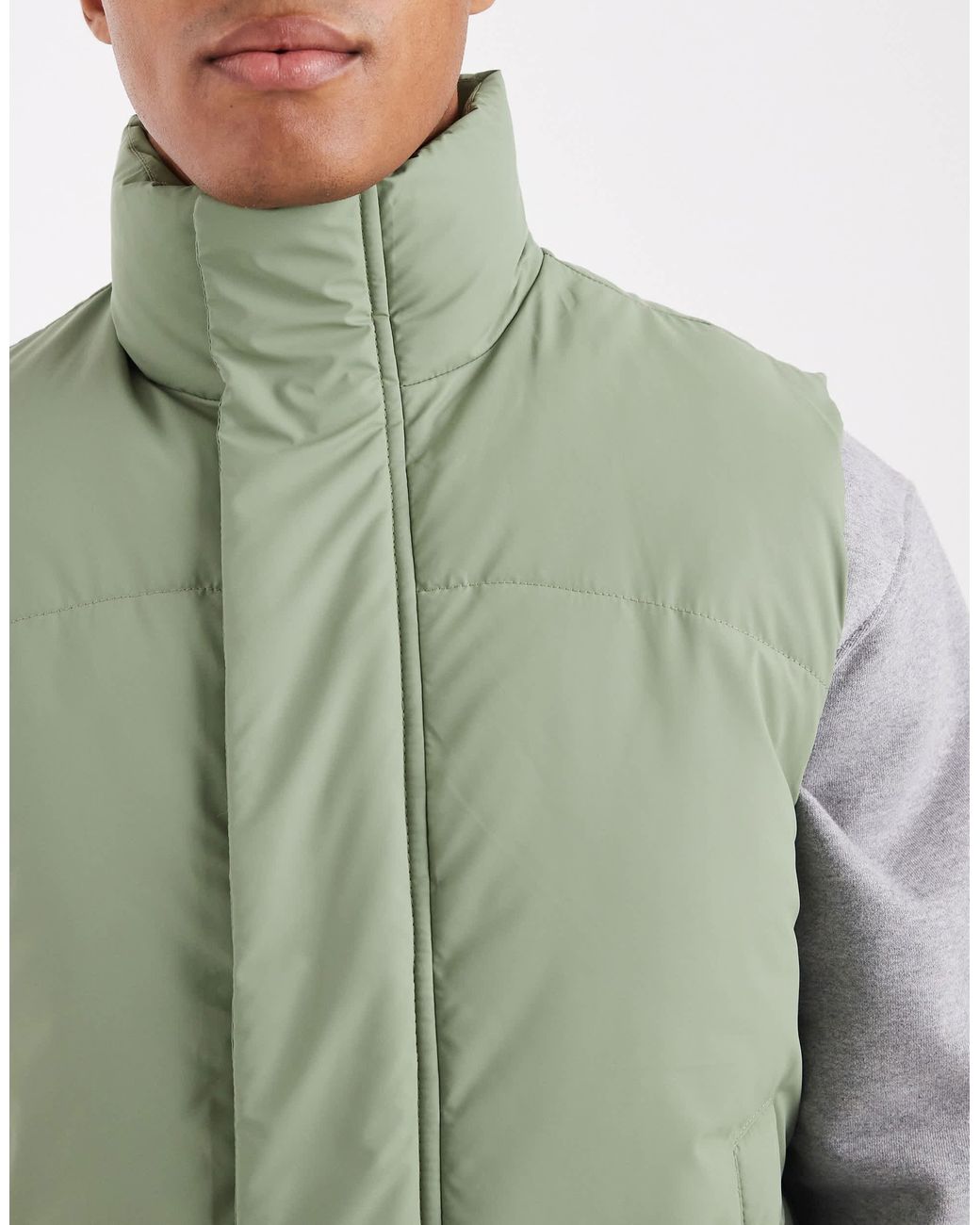 ASOS – steppweste in Green für Herren