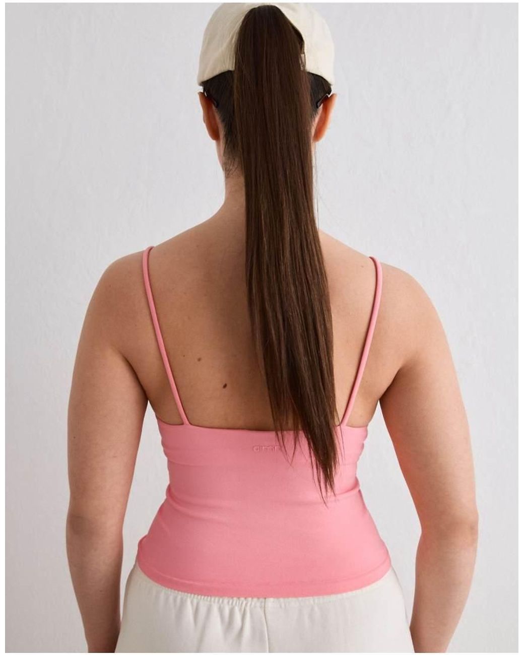 Aim'n Pink Blush Shape Seamless Strap Singlet