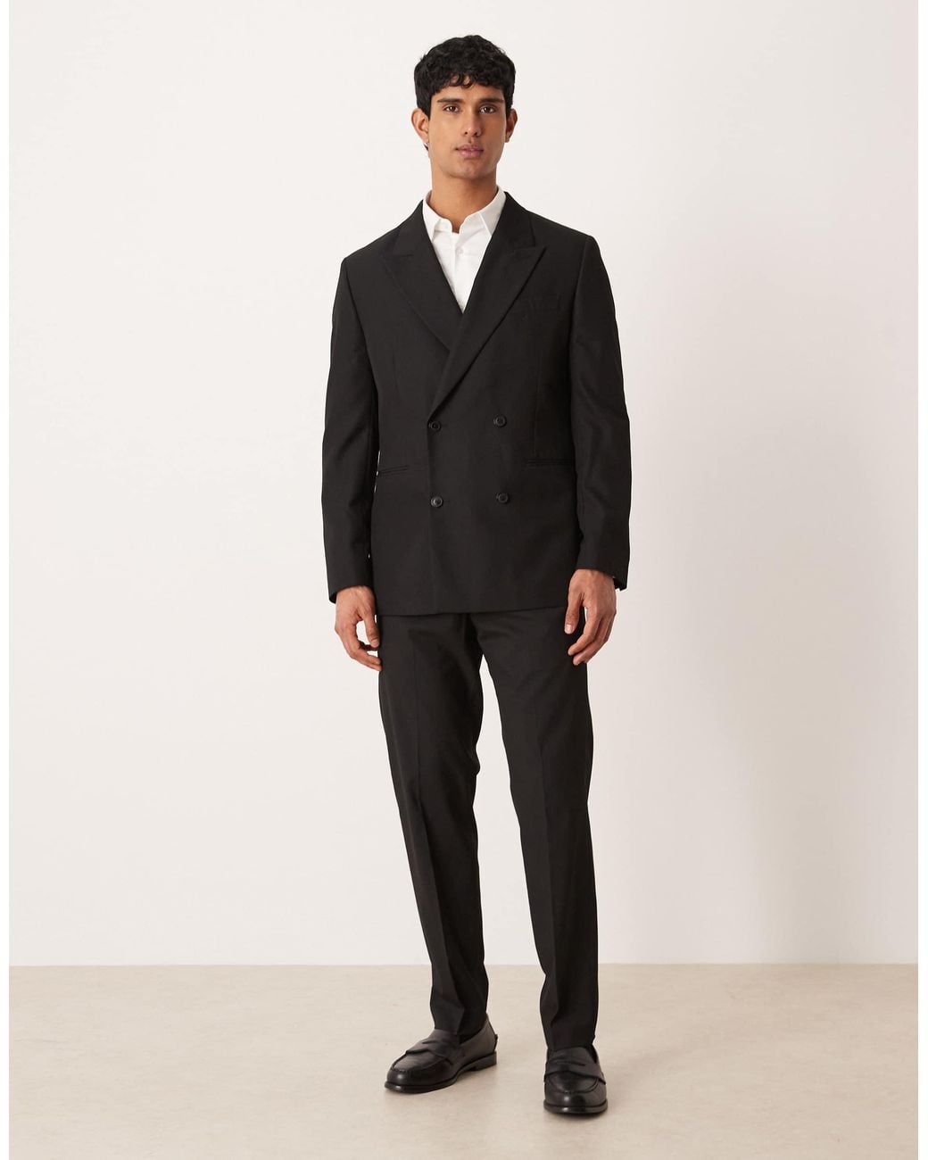 Mango Black Pintor Suit Trouser for men