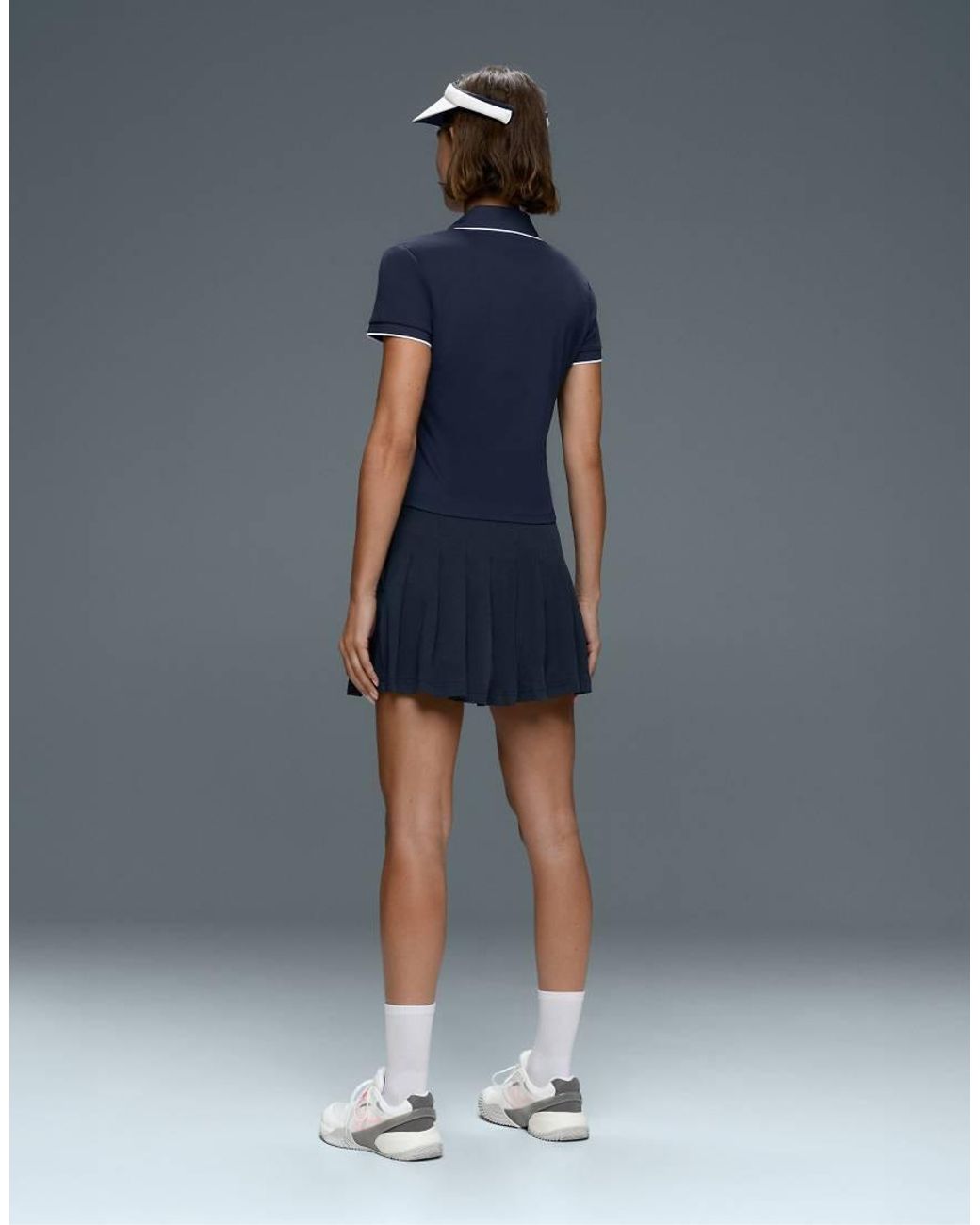 Oysho Blue Comfortlux Short Sleeve Piping Polo Shirt