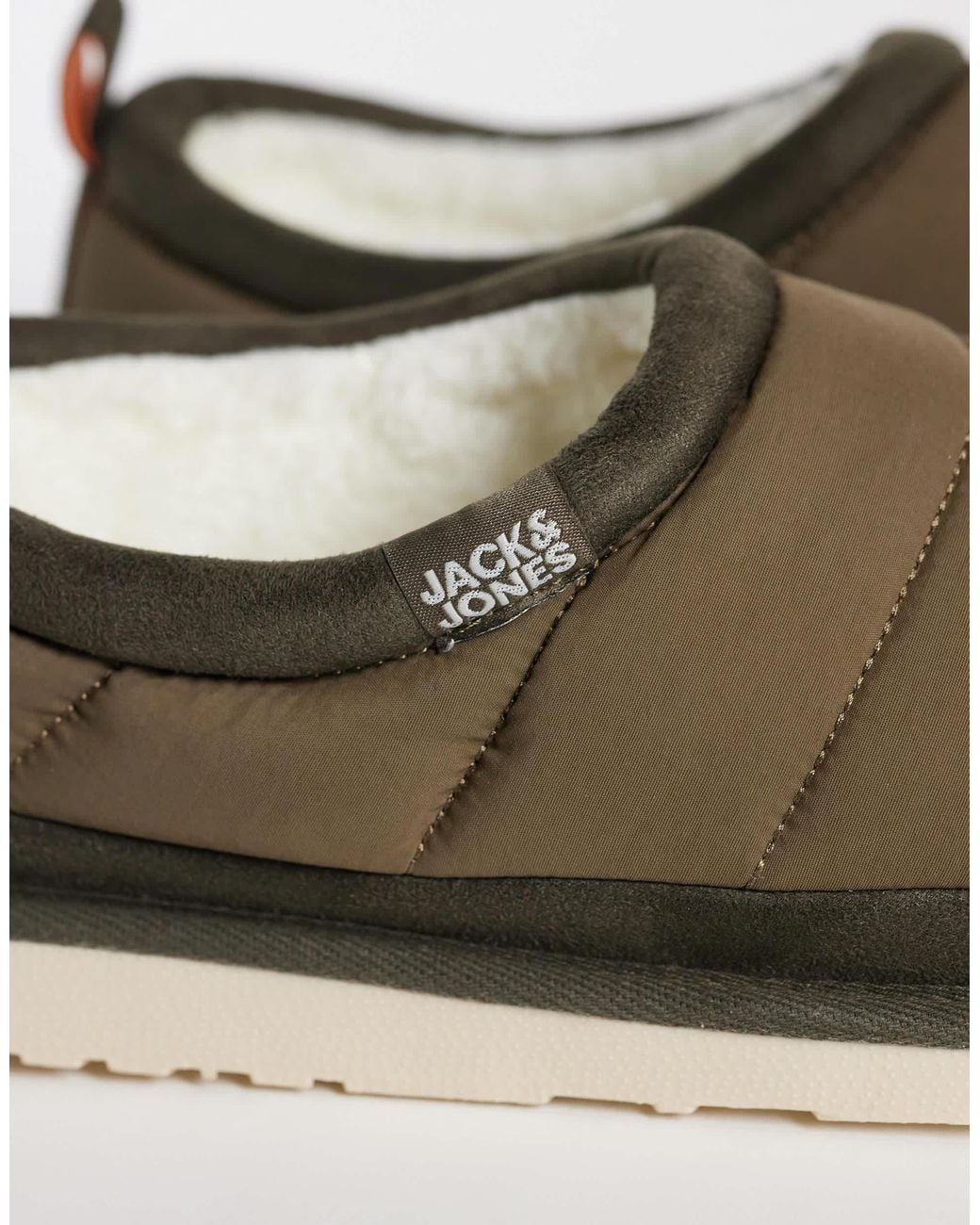 Jack & Jones Brown Puff Mule Slipper for men