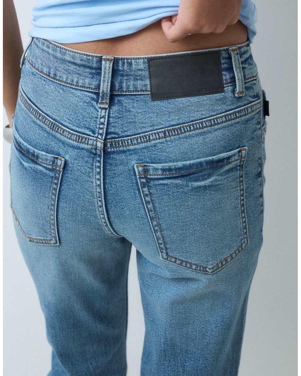 ASOS Blue Slim Fit Mom Jeans