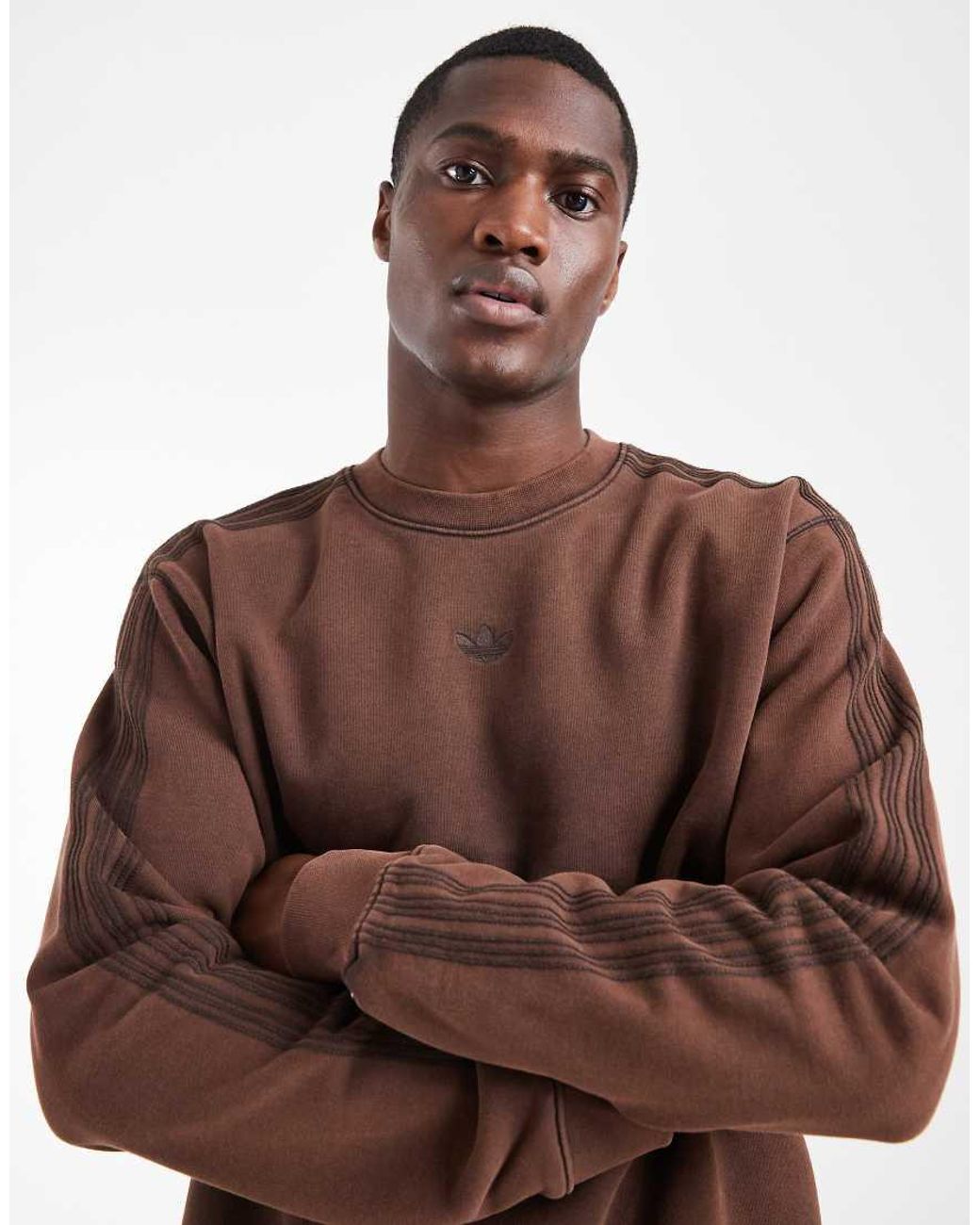 Adidas Originals Brown Sweatshirt for men