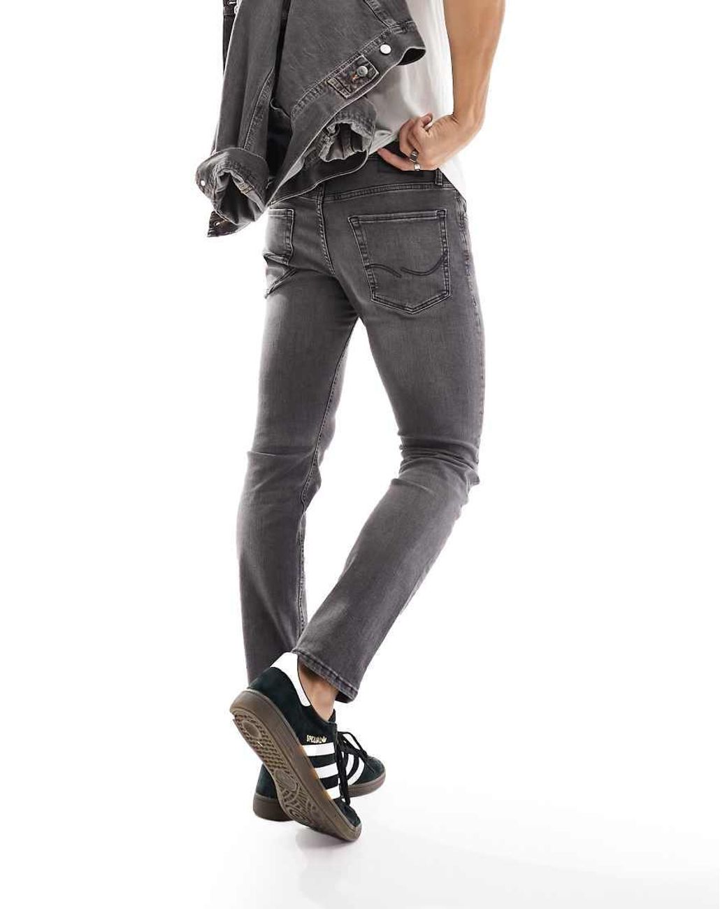 Jack & Jones Gray Glenn Slim Jeans for men