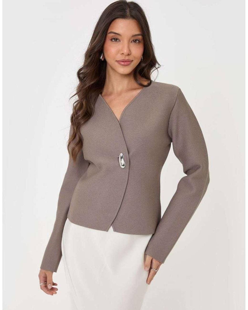Threadbare Gray Button V-Neck Cardigan
