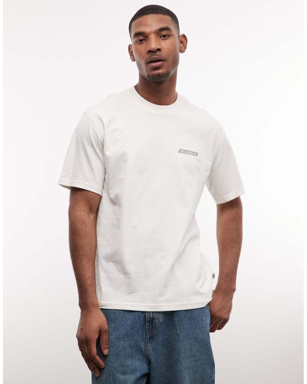 Dickies White Woodsdale Backprint T-Shirt for men