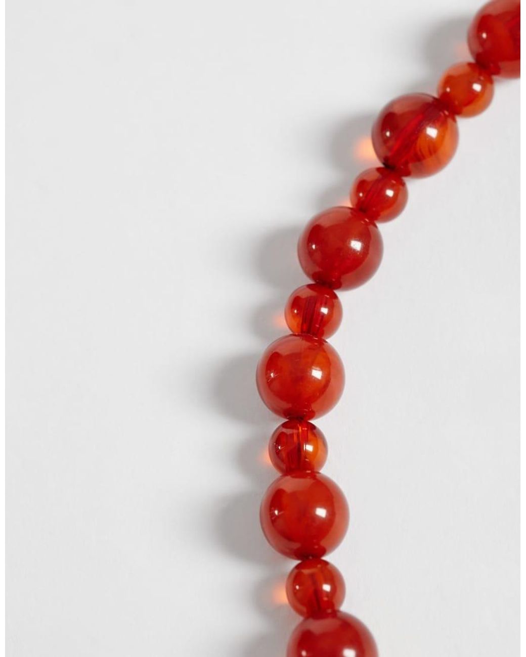 Pieces Pink Beaded Necklace