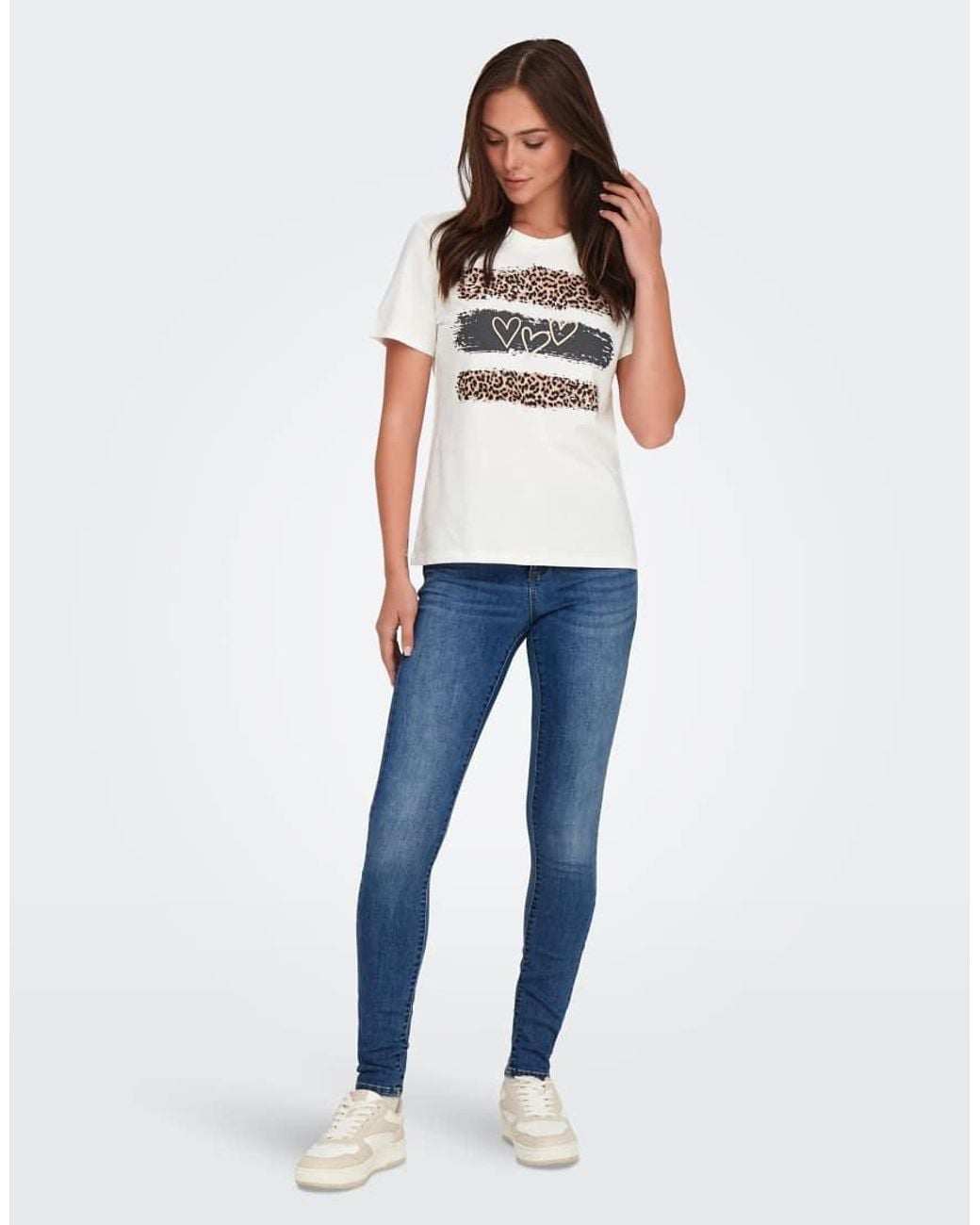 ONLY Blue Wauw Mid Rise Skinny Jeans